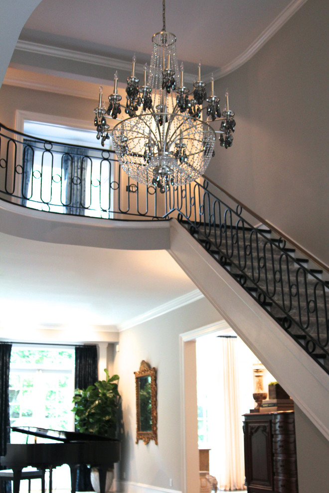 Inspiration for a transitional staircase remodel in DC Metro