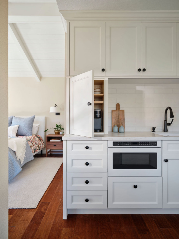 Appliance Garage Storage in Small ADU Kitchen - Traditional - Kitchen ...