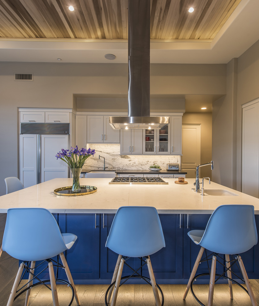 Transitional home design photo in Phoenix