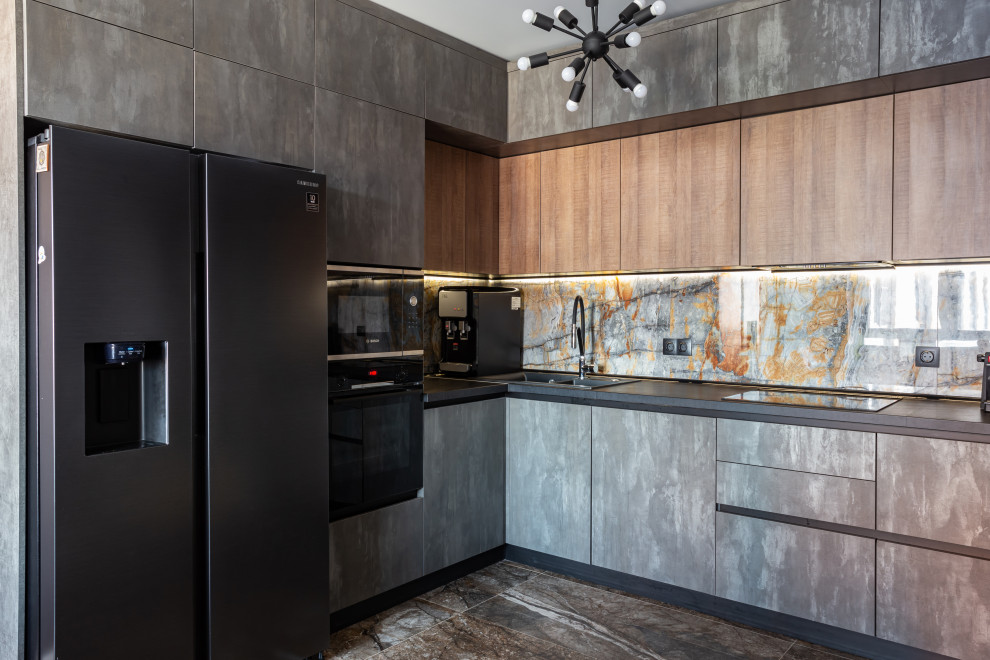 Антресольная кухня в ЖК Измайловский лес