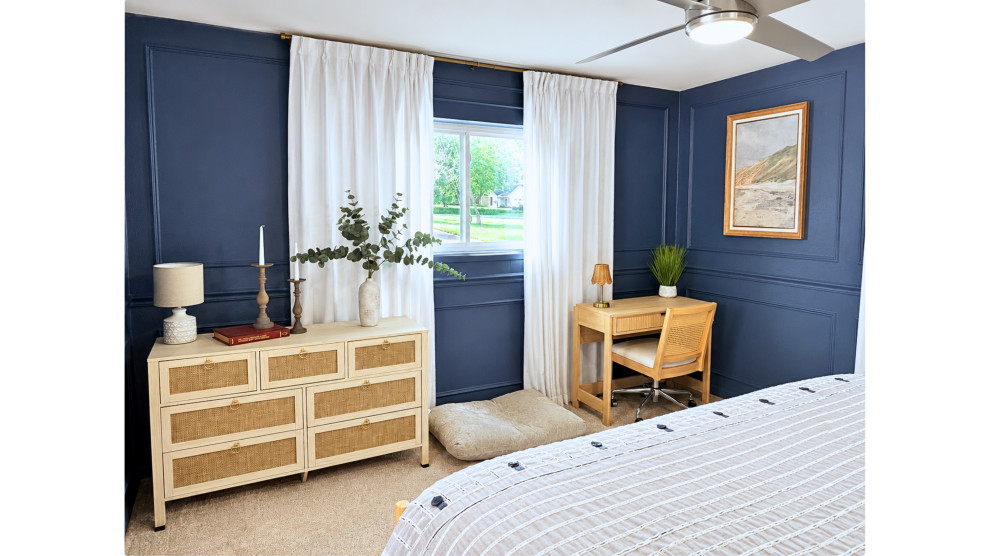 Nautical Lakehouse Master Bedroom