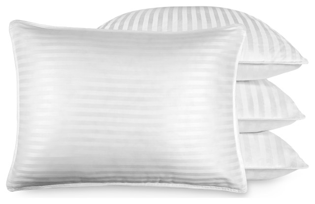 Bare Home Plush Down Alternative Pillows, Standard, Set of 4