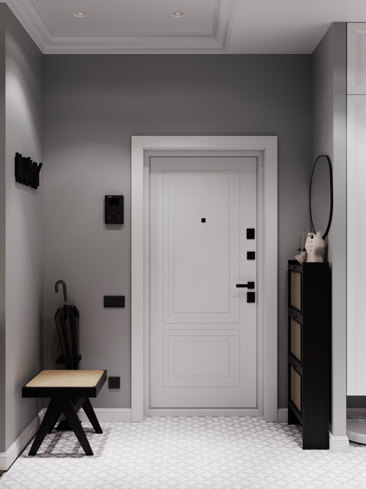 Современный mid-century в ЖК Западный Порт