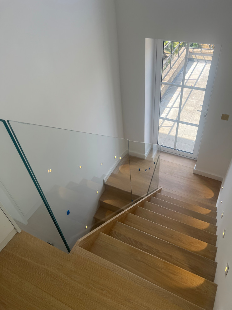 Custom Staircase Made From Solid Oak