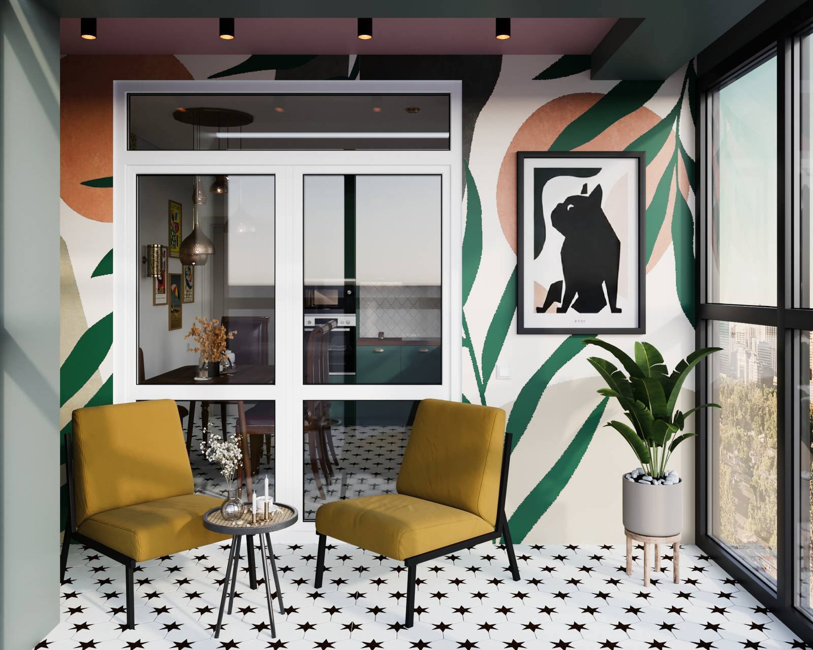 Колоритная квартира для супружеской пары