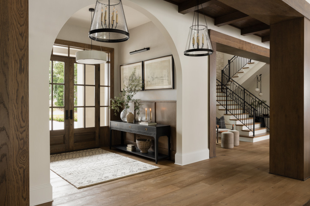 Inspiration for a transitional entryway remodel in Orlando