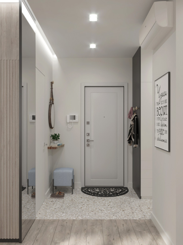 Пастельная квартира с яркими акцентами