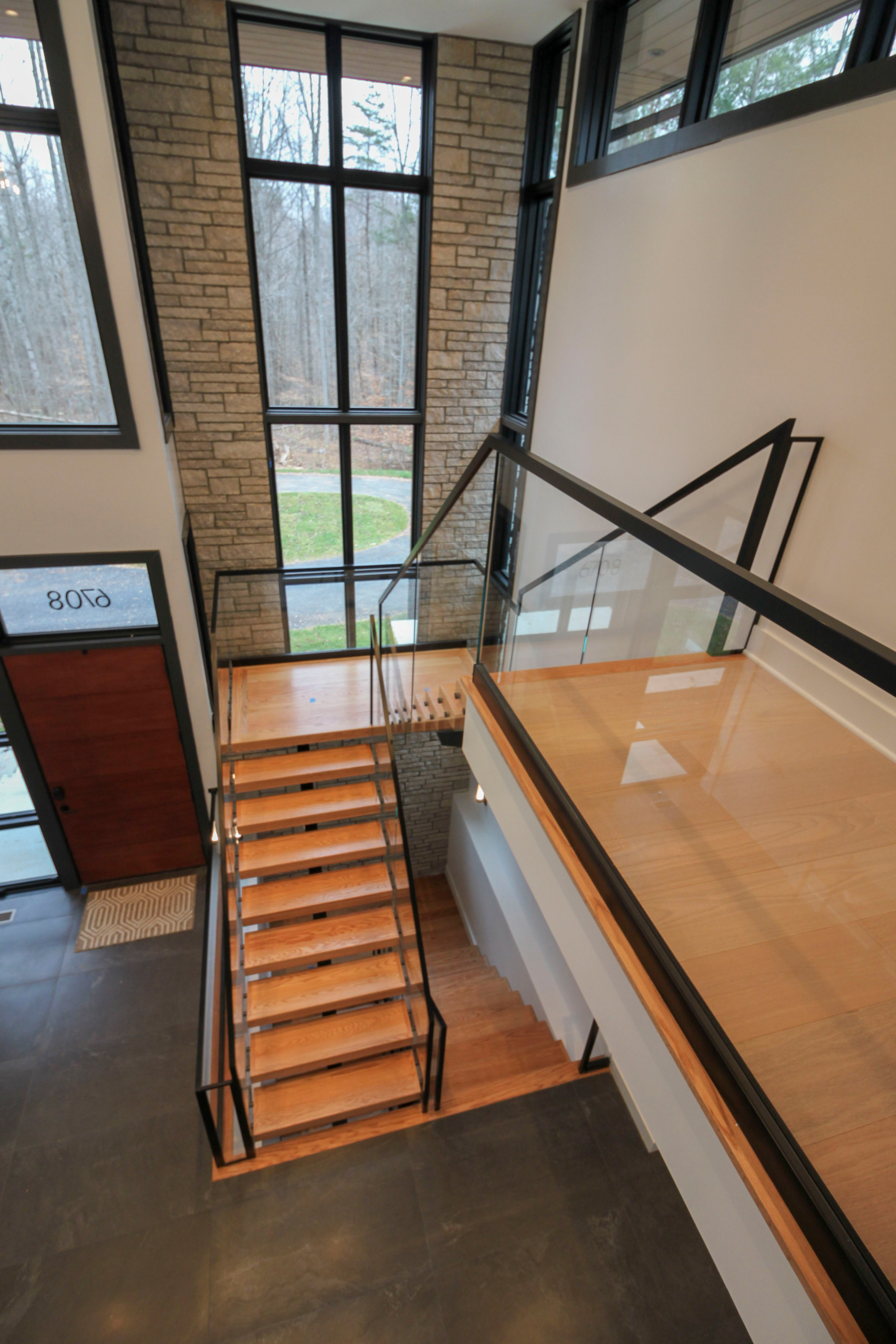 98_Sun Filled Modern Staircase Surrounded by Private Forest, Clifton VA 20124