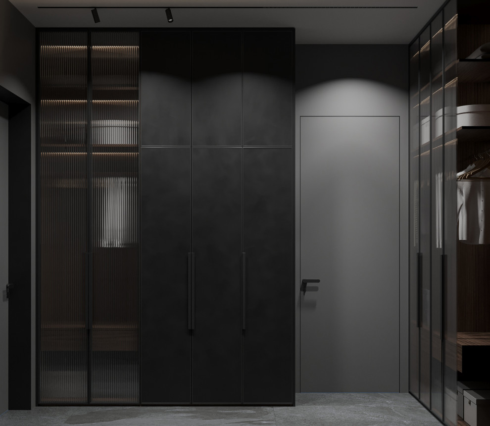 Темный минимализм в коттедже