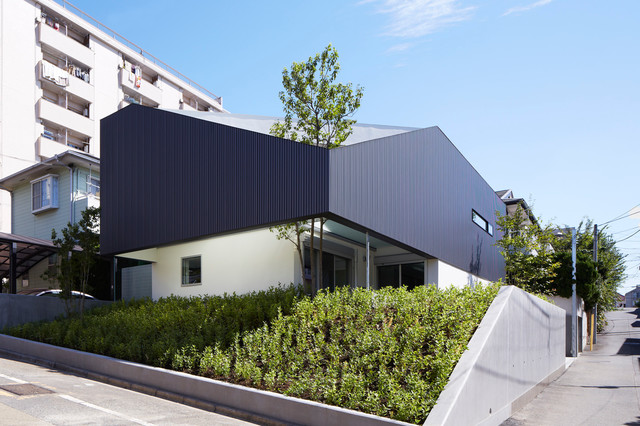 Architektur Ein Japanisches Haus Mit Blickgeschutzter Dachterrasse