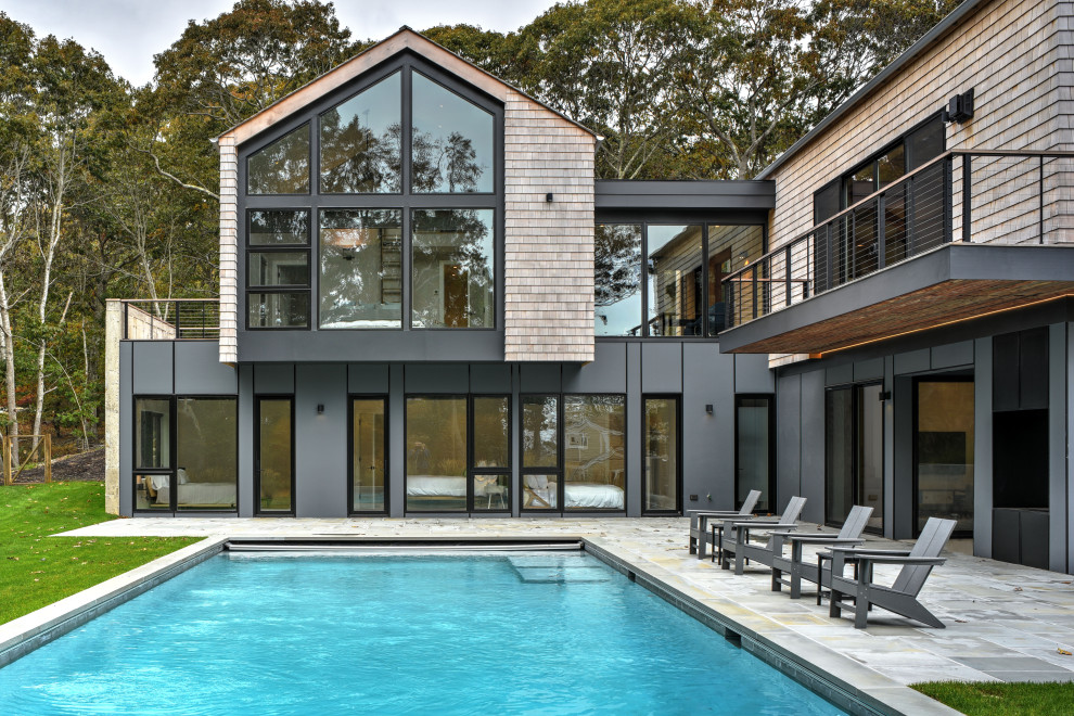Inspiration for a country rectangular pool in New York.