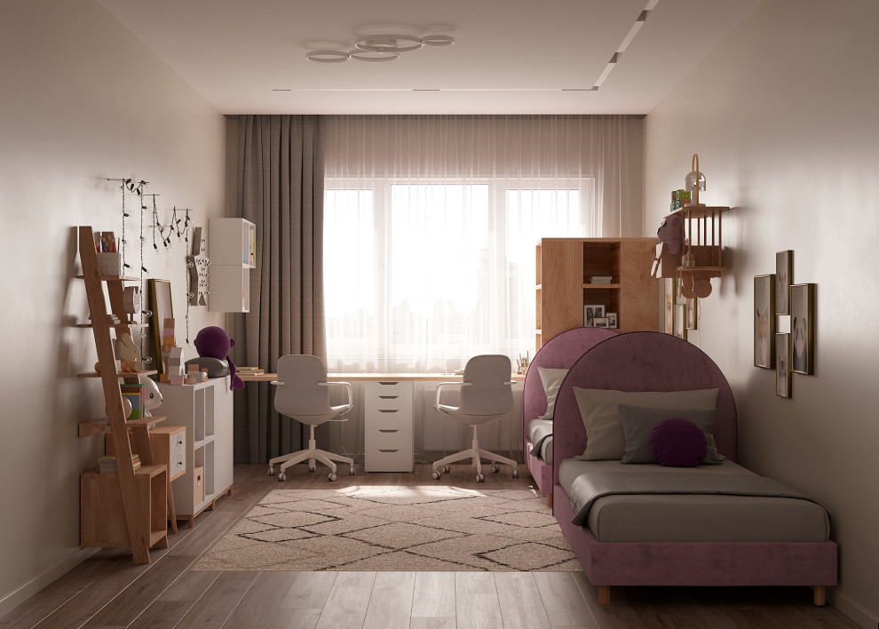 Детская для двух девочек (ЖК Familia)