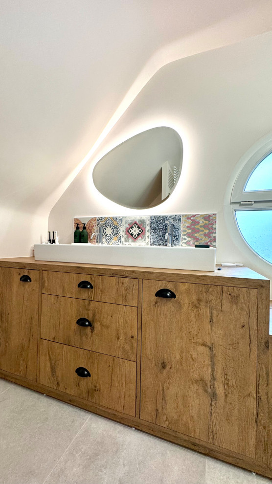 Rénovation complète d'un étage à HILLION :  buanderie , salle de bain, dressing