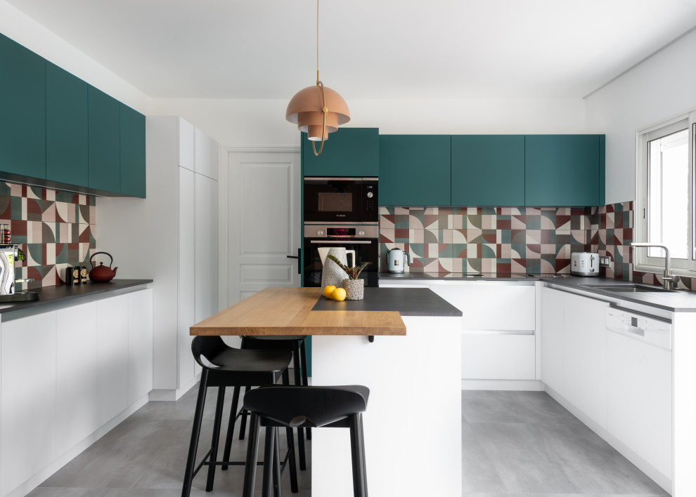 Design ideas for a modern kitchen in Nantes.