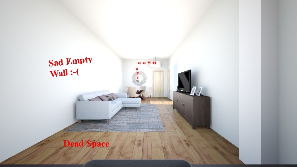 What to do with dead living room space? Decor help