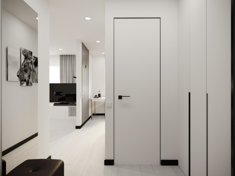 Проект для молодого человека-спортсмена в стиле "White minimalism"