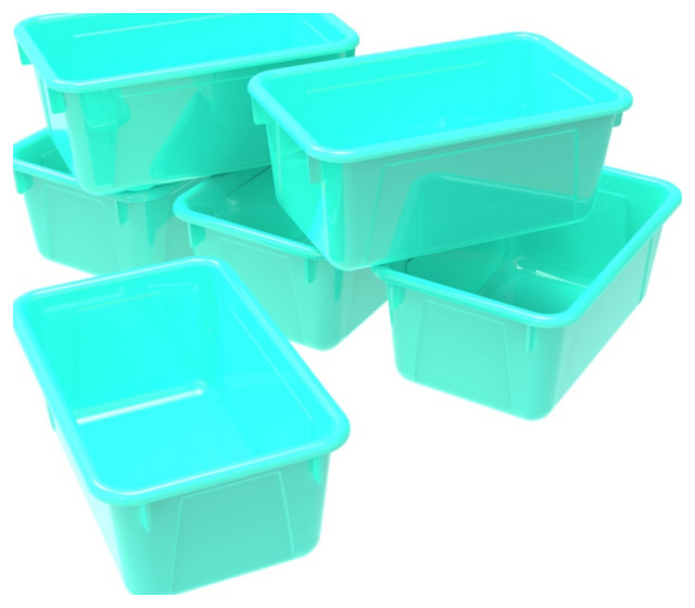 Small Cubby Bin, Classroom Teal (Case of 5) Contemporary Storage