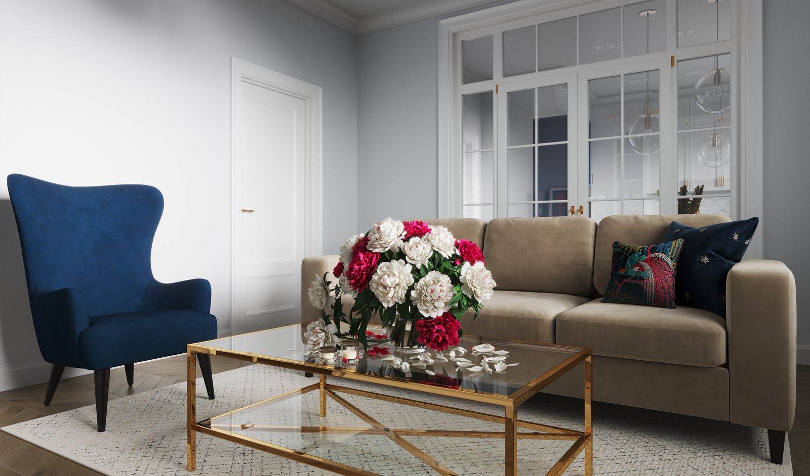 Гостиная и кухня