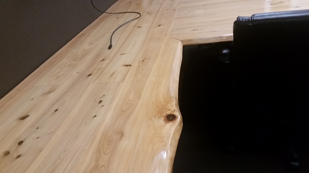 Cypress conference table & credenza