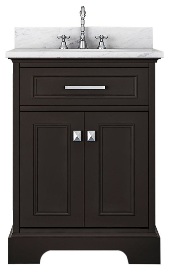 Pittsburgh 25, Single Bathroom Vanity, Espresso Transitional