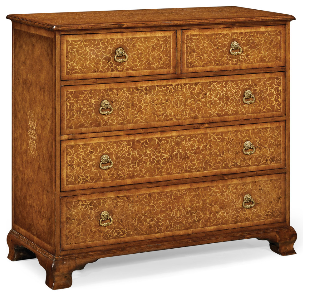 Seaweed Chest Of 5 Drawers Large Traditional Dressers By