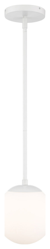 Niveous LED Pendant In White