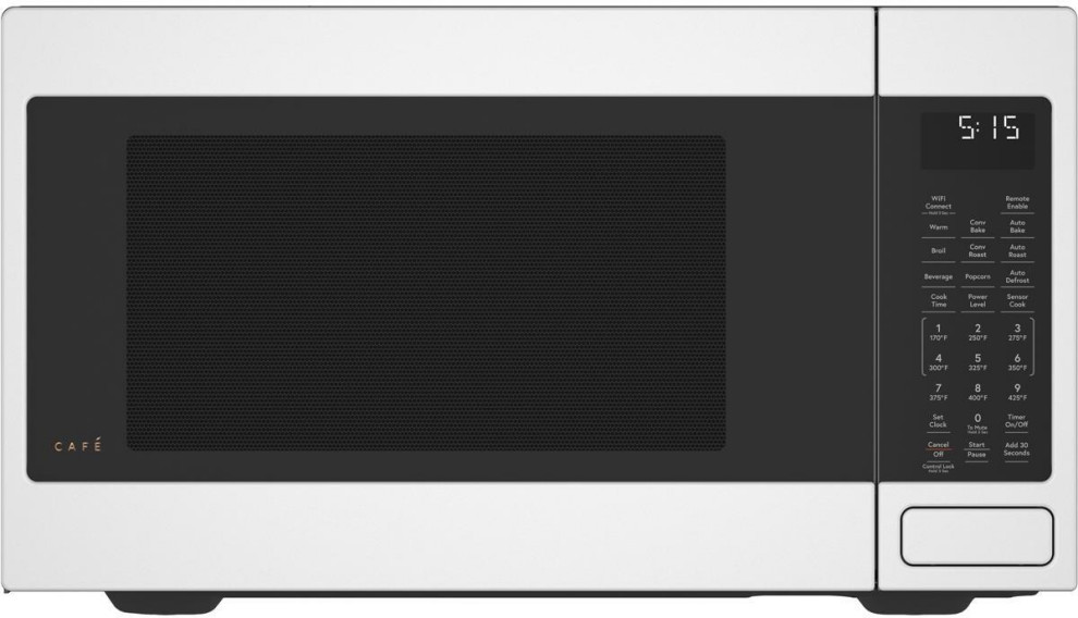 Cafe Matte Collection Countertop Microwave Oven in Matte White