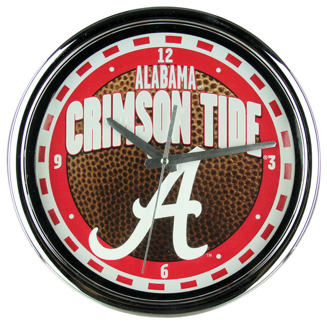 University Of Alabama Crimson Tide Football Game Day Wall Clock