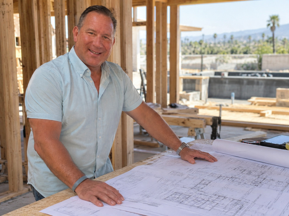 Todd jobsite blue shirt