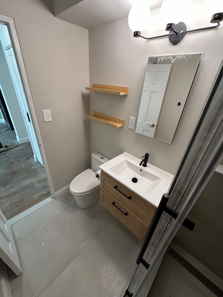 Modern Walk-In Shower Bathroom Renovation