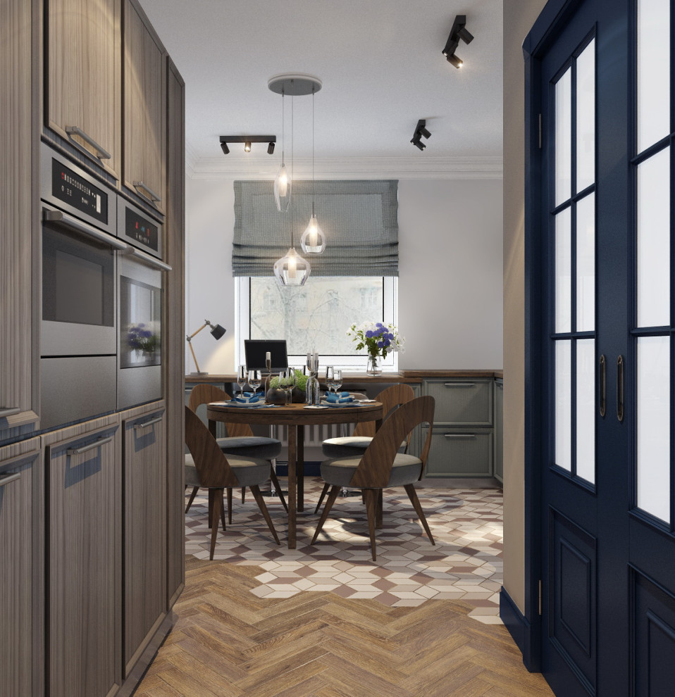 Стильная кухня-столовая