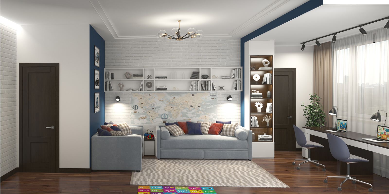 Детская комната для 2-х мальчиков