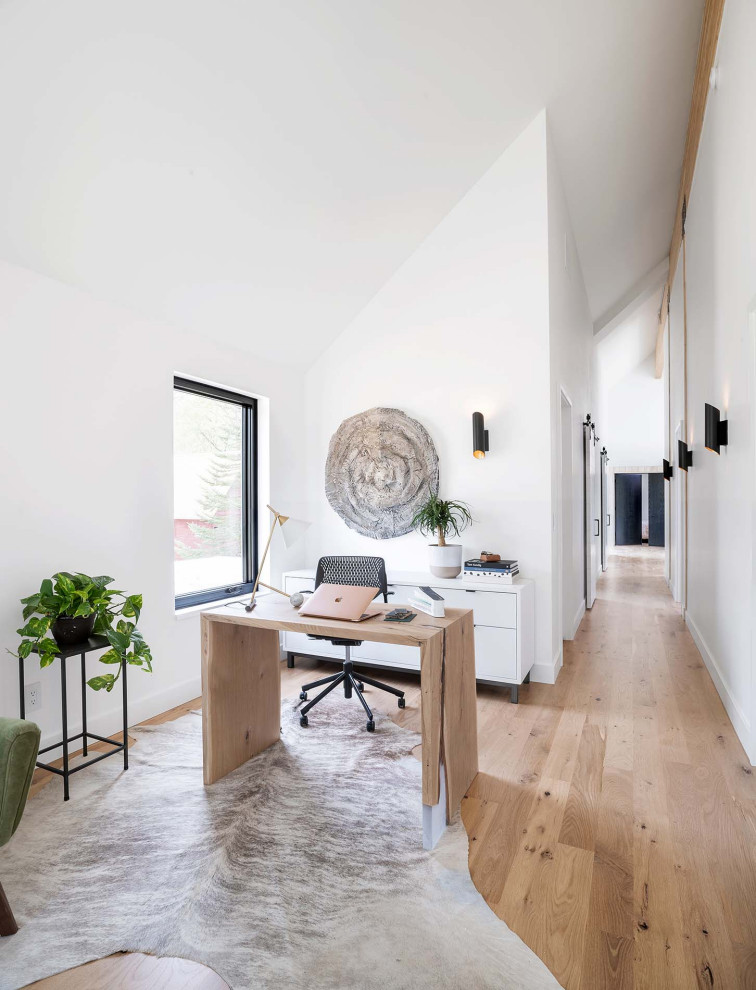 Home office - scandinavian home office idea in Minneapolis