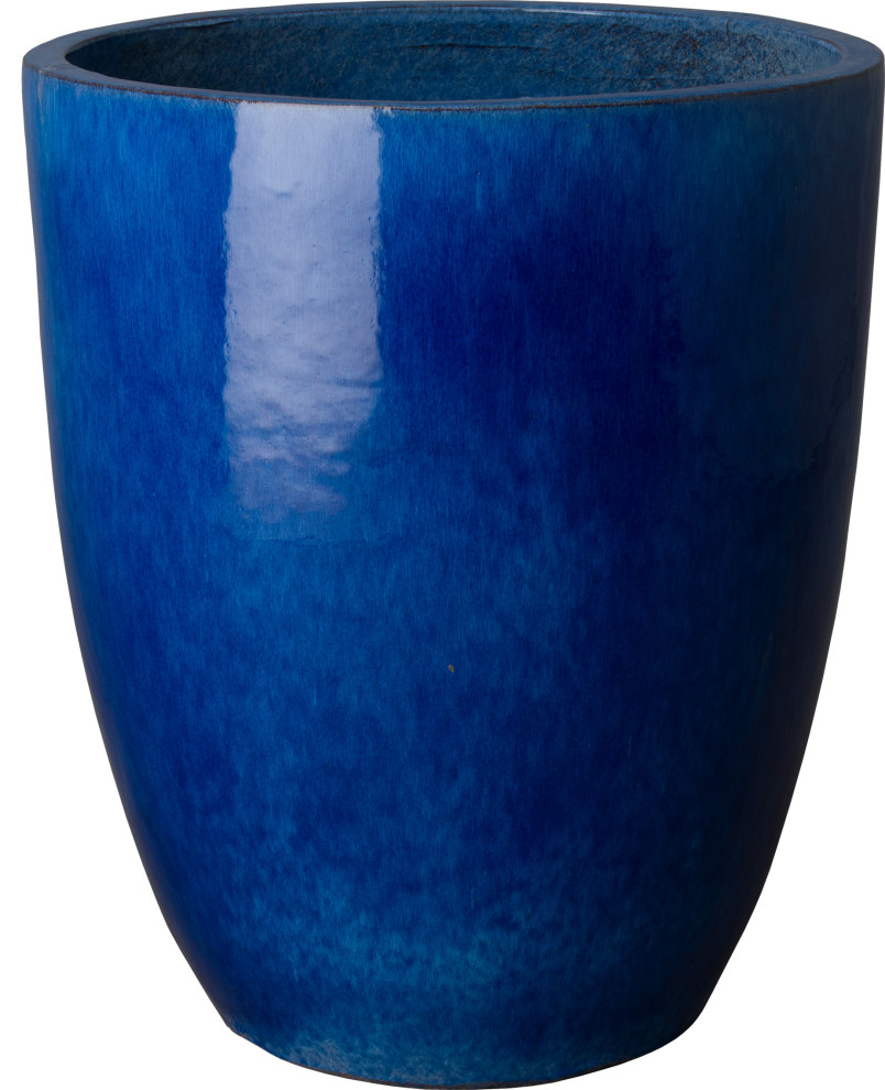 Round Planter - Blue, Large