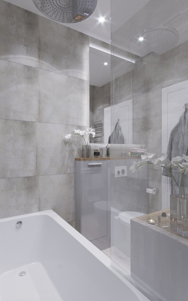 Дизайн санузла в ЖК Лайнер