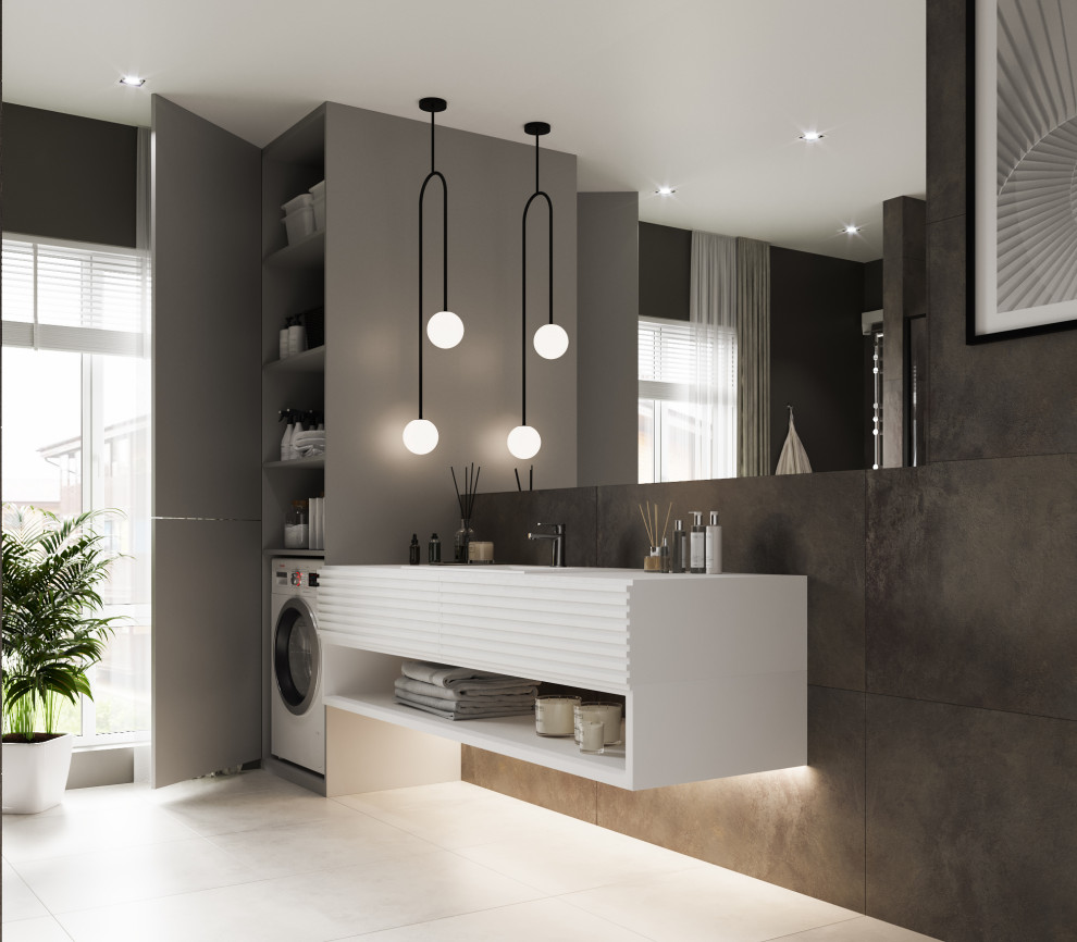 Туалетная комната из проекта "SHADES GREY"