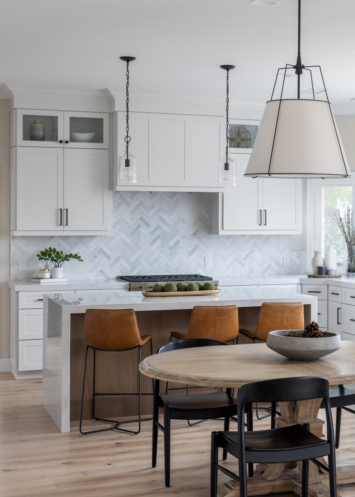 Inspiration for a transitional kitchen remodel in Orange County