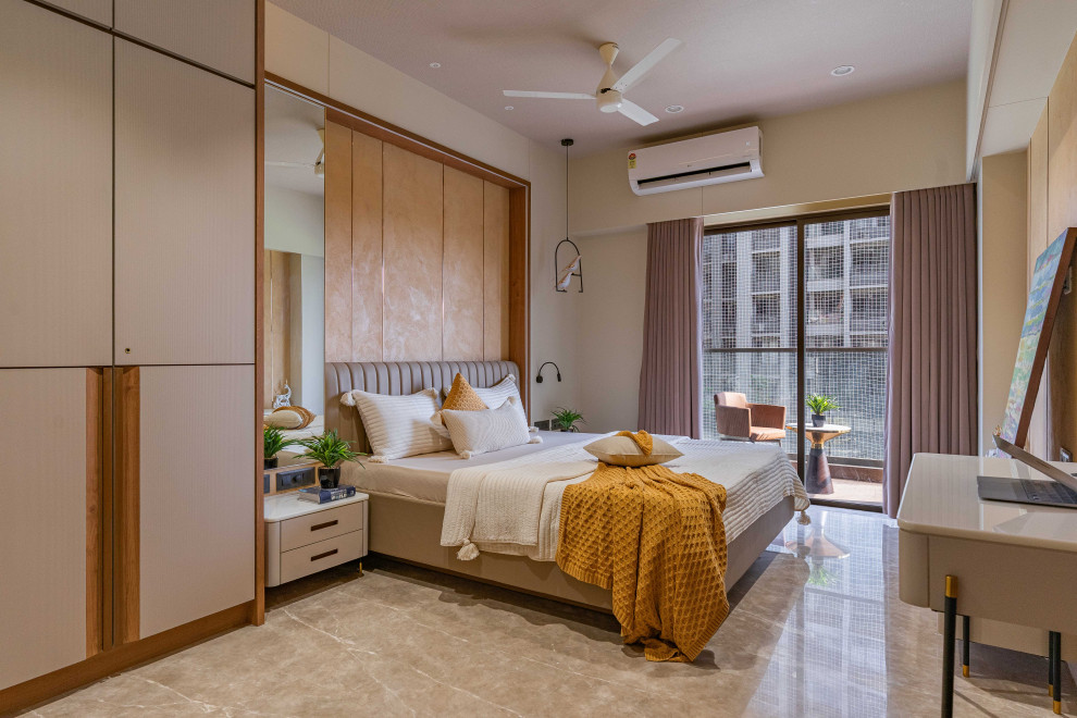 Photo of a contemporary bedroom in Ahmedabad.