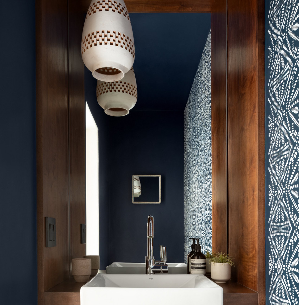 Earthy Mountain Modern - Modern - Powder Room - Denver - by Joe McGuire ...