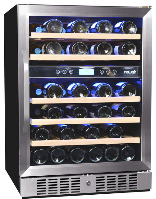 NewAir AWR-460DB 46 Bottle Dual Zone Built-In Compressor Wine Cooler