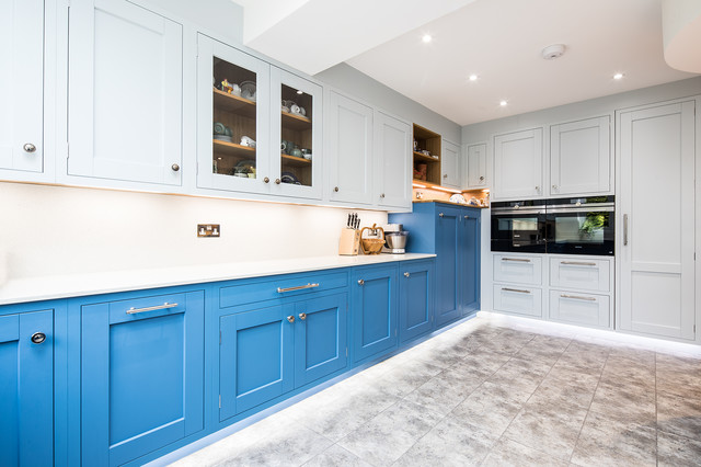 Cool Blue traditional-kitchen