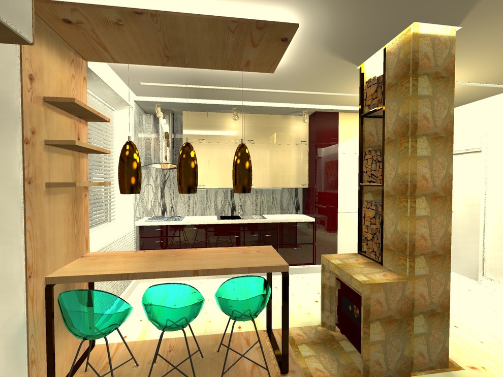 Студия в скандинавском стиле