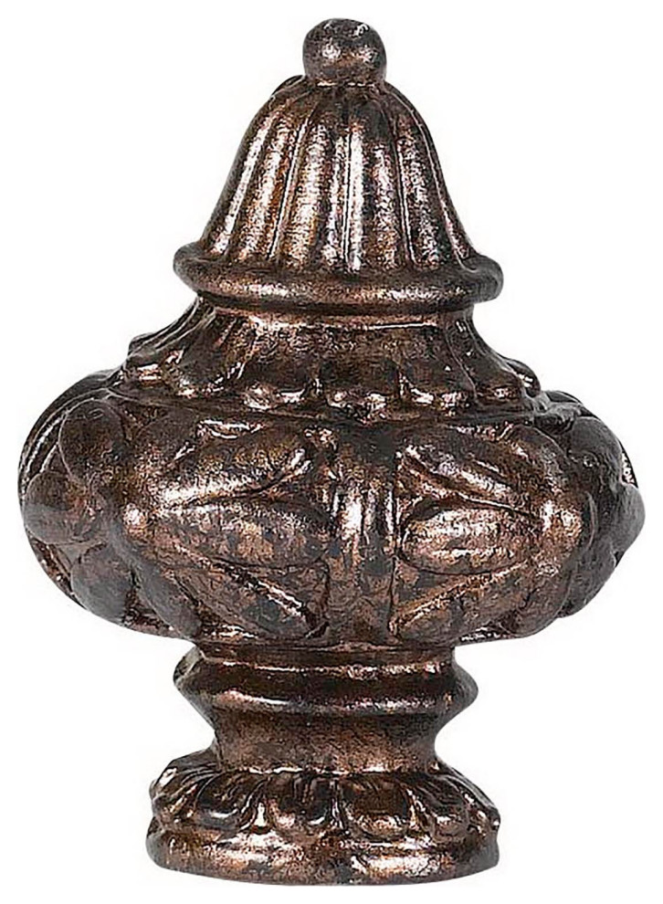 Brown Metal Metal Finials, Finials, Fa5064A Transitional Lighting