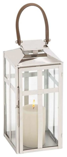Traditional style designer steel candle lantern (small)