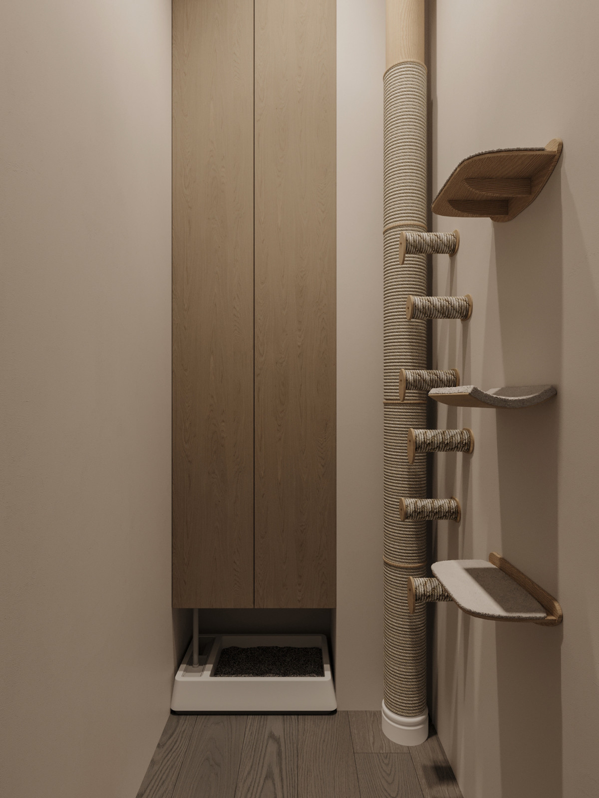 Светлая квартира для семьи из двух человек