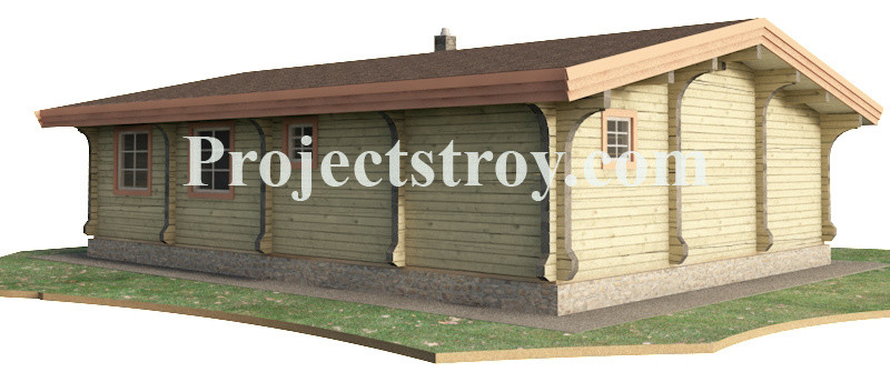 Проект турецкой сауны с хамамом из бруса