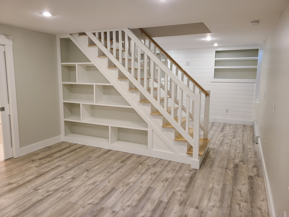 Modern Meets Classical Basement