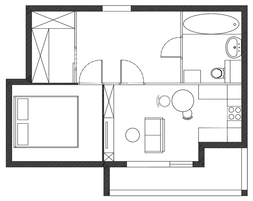 Небольшая квартира в скандинавском стиле