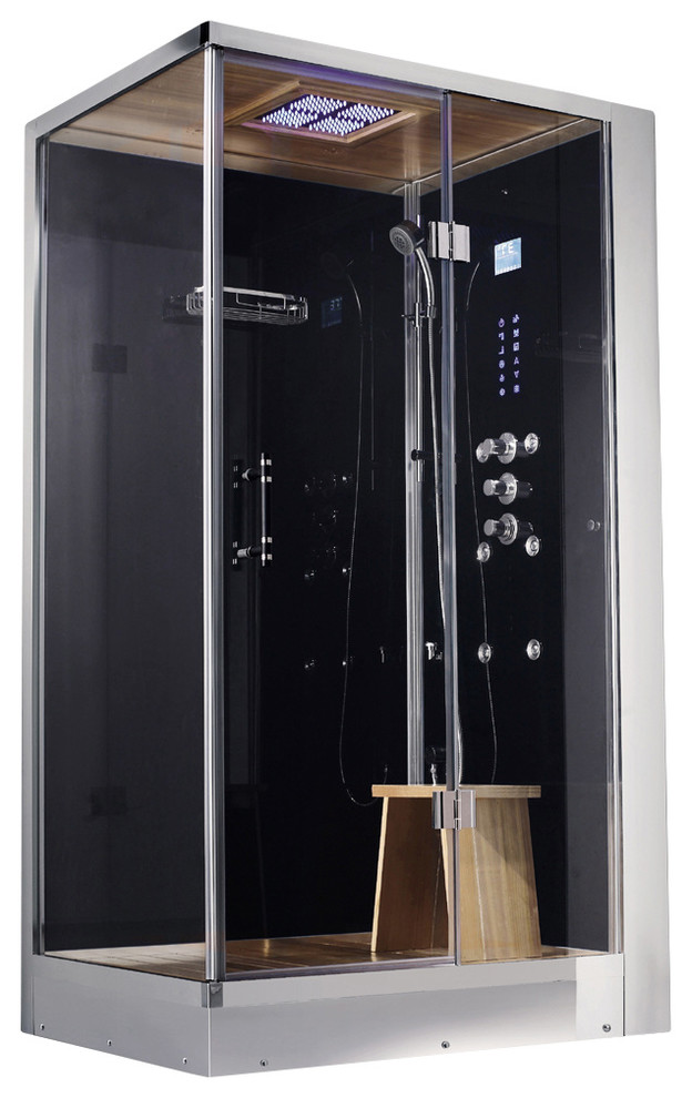 Athena Rectangular WalkIn Steam Shower, 39"x35.5"x89" Contemporary