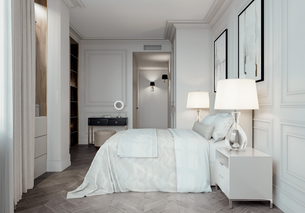 Светлая квартира в стиле неоклассика